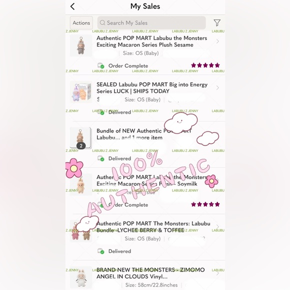 AUTHENTIC POP MART Labubu The Monsters: Labubu Bundle - Green Grape & Soymilk - Picture 7 of 10